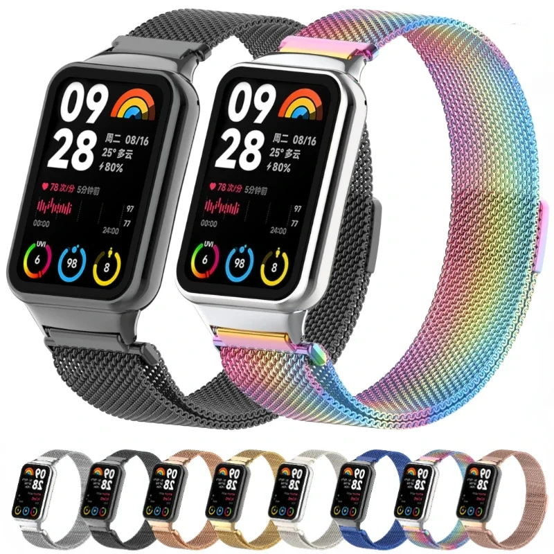 Milanese Strap for XiaoMi Miband 8 Pro Stainless Steel Metal Magnetic Bracelet Wristband Accessories XiaoMi Miband 8 Pro Correa
Milanese Strap for XiaoMi Miband 8 Pro Stainless Steel Metal Magnetic Bracelet Wristband Accessories XiaoMi Miband 8 Pro Correa