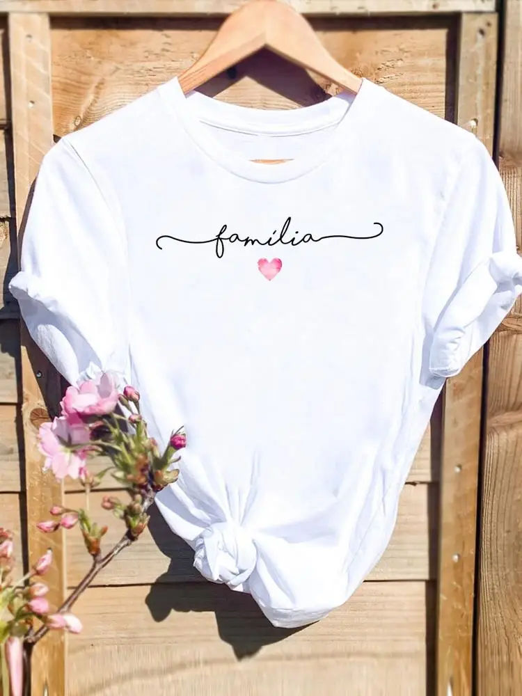Clothing Graphic Tee Short Sleeve o-neck Fashion T Top Print family letter trend 90s Women Cartoon Shirt Female T-shirts
Clothing Graphic Tee Short Sleeve o-neck Fashion T Top Print family letter trend 90s Women Cartoon Shirt Female T-shirts