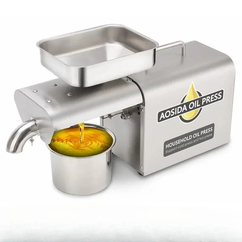 220V/110V Automatic Oil Press Machine Small Commercial Household Peanut Flaxseed Squeezer Stainless Steel Oil Press Extractor
220V/110V Automatic Oil Press Machine Small Commercial Household Peanut Flaxseed Squeezer Stainless Steel Oil Press Extractor
