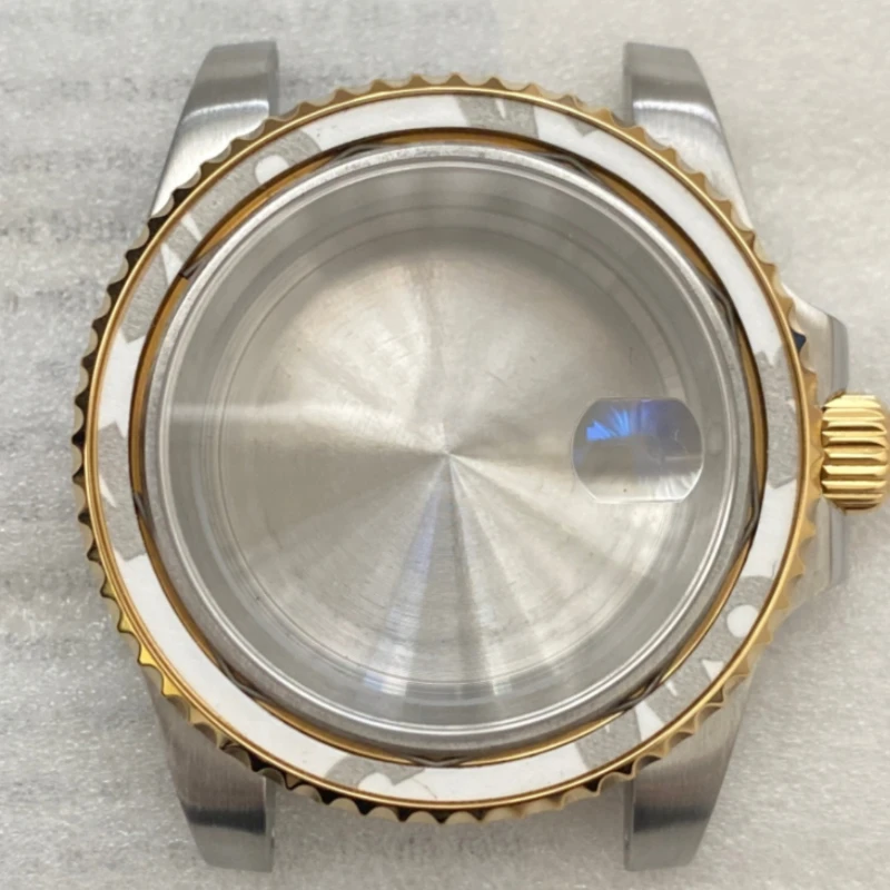 

40mm SUB NH35 Gold Case 316 Stainless Steel Sapphire Glass Water Ghost for Dial Diameter 28.5 29mm Suitable for NH35 36 Movement