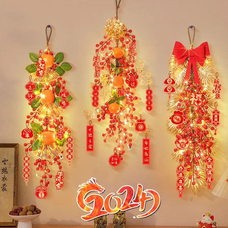 2024 Led Chinese New Year Artificial Fortune Fruit Hanging Decorations Spring Festival Ornament Housewarming DIY Door Pendants
2024 Led Chinese New Year Artificial Fortune Fruit Hanging Decorations Spring Festival Ornament Housewarming DIY Door Pendants