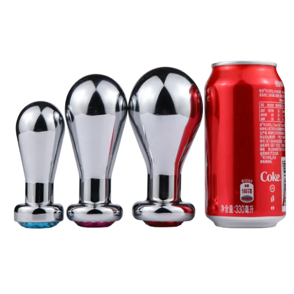 Металлическая Анальная пробка, Анальный расширитель, массажер простаты, Мужской Женский мастурбатор, анальная деталь, взрослая игра 18 +