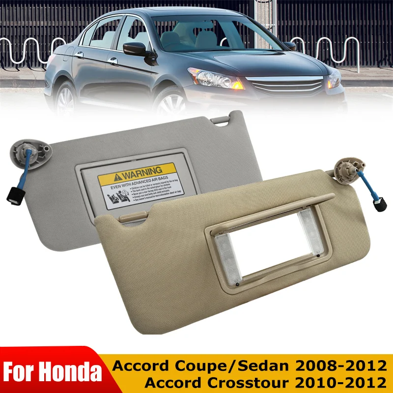 

Car Sun Visor Grey Beige Driver Side Passenger Side Left Right For Honda Accord 2008-2012 83280-TC0-H91ZB Coupe Sedan Crosstour