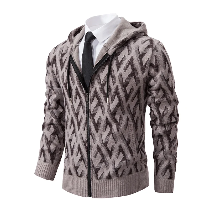 Men's Winter New Hooded Sweater Coat High Quality Thickened Warm Fit Casual Knitted Cardigan Jacket Hot Selling Men Sweater Coat
Men's Winter New Hooded Sweater Coat High Quality Thickened Warm Fit Casual Knitted Cardigan Jacket Hot Selling Men Sweater Coat