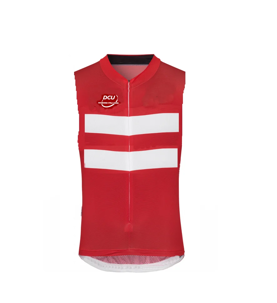 

WINTER FLEECE THERMAL DENMARK NATIONAL TEAM Sleeveless Cycling Vest Mtb Clothing Bicycle Maillot Ciclismo Bike Clothes