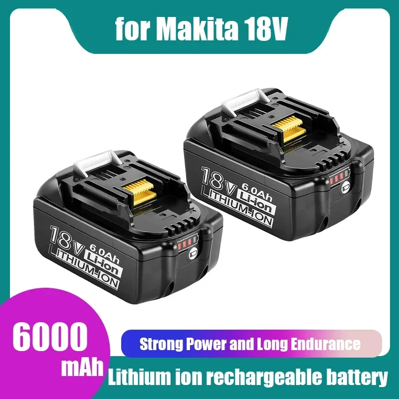 

For Makita 18V 6000mAh Rechargeable Power Tools Battery with LED Li-ion Replacement LXT BL1860B BL1860 BL1850 BL1830