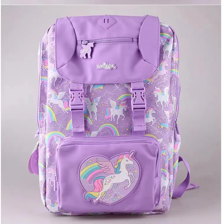 

Лидер продаж, детский школьный ранец, высококачественный фиолетовый рюкзак для начальной школы с единорогом, вместительный легкий рюкзак, сумка для книг