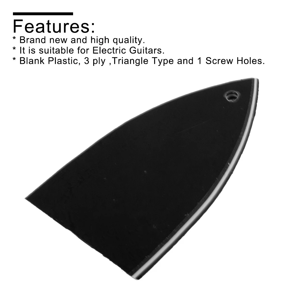 

1pc Electric Guitar Truss Rod Cover 1 Hole 3 Ply Truss Rod Cover For Electric Guitars Replacement Accessories Blank Plastic