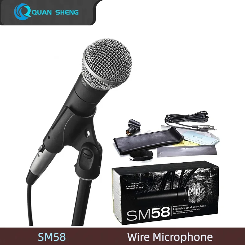 Sm58 Wired Handheld Vocal Mic Professional Karaoke Microfone Dynamic Microphone SM58
Sm58 Wired Handheld Vocal Mic Professional Karaoke Microfone Dynamic Microphone SM58