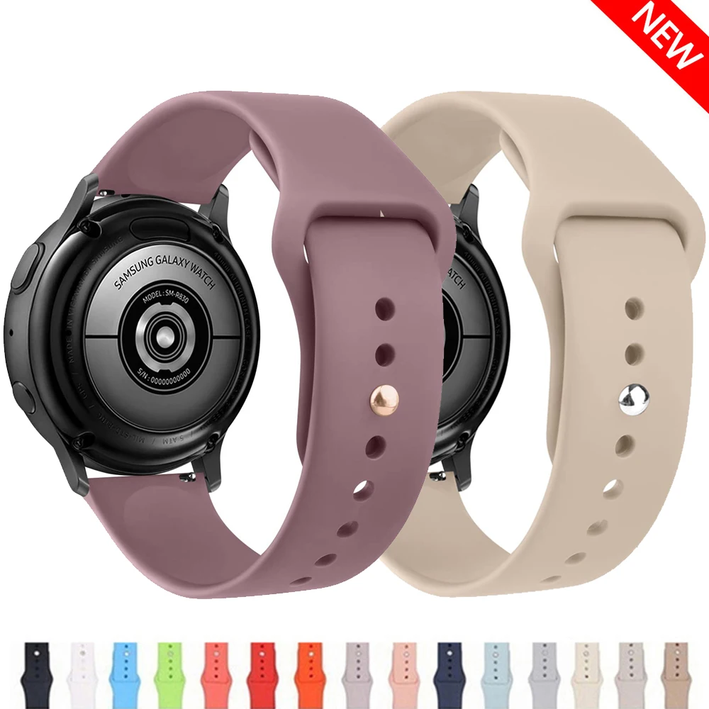 Silicone Strap For Samsung Galaxy watch 4 Classic 5 pro 3 46mm 42mm Active 2 Gear S3 bracelet Huawei GT 2 3 pro 20mm/22mm band
Silicone Strap For Samsung Galaxy watch 4 Classic 5 pro 3 46mm 42mm Active 2 Gear S3 bracelet Huawei GT 2 3 pro 20mm/22mm band