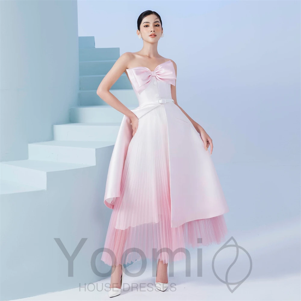Yoomi Evening Dress Strapless Birthday Formal Party Dress Flowers Length with Sleeveless with Ankle Length Prom Dresses 2024
Yoomi Evening Dress Strapless Birthday Formal Party Dress Flowers Length with Sleeveless with Ankle Length Prom Dresses 2024