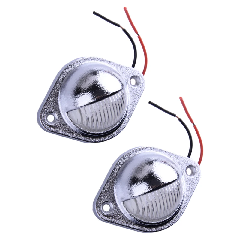 

2Pcs Deck Courtesy LED Light Stern Transom Lamp 6000K 0.5W Waterproof Universal for Boat Marine Trailer Truck Van RV Caravan