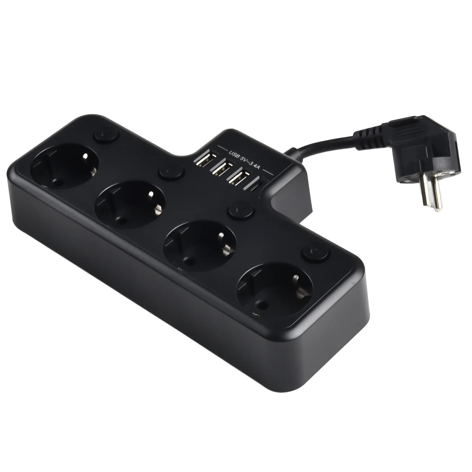 Organize Your Power Cords And Save Space With 16A 4000W 4Way Power Strip Double Plug Design For Socket Wall Mounting
Organize Your Power Cords And Save Space With 16A 4000W 4Way Power Strip Double Plug Design For Socket Wall Mounting