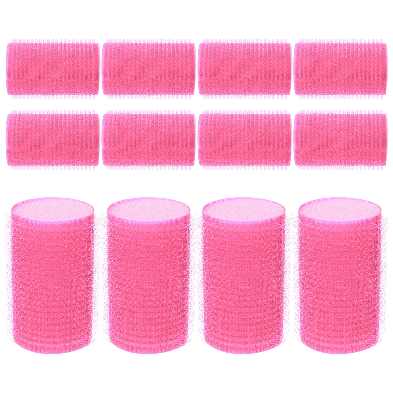 

12pcs Sponge Hair Curler Self Adhesive Hair Styling Roller Hair Curlers Hairdressing Tools for Woman (Rosy and Blue 6pcs for