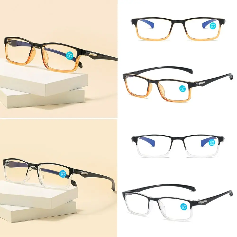 

Очки для чтения с защитой глаз, аксессуар для защиты глаз, ультралегкие квадратные, с защитой от синего света, для работы из поликарбоната и дальнозоркости
