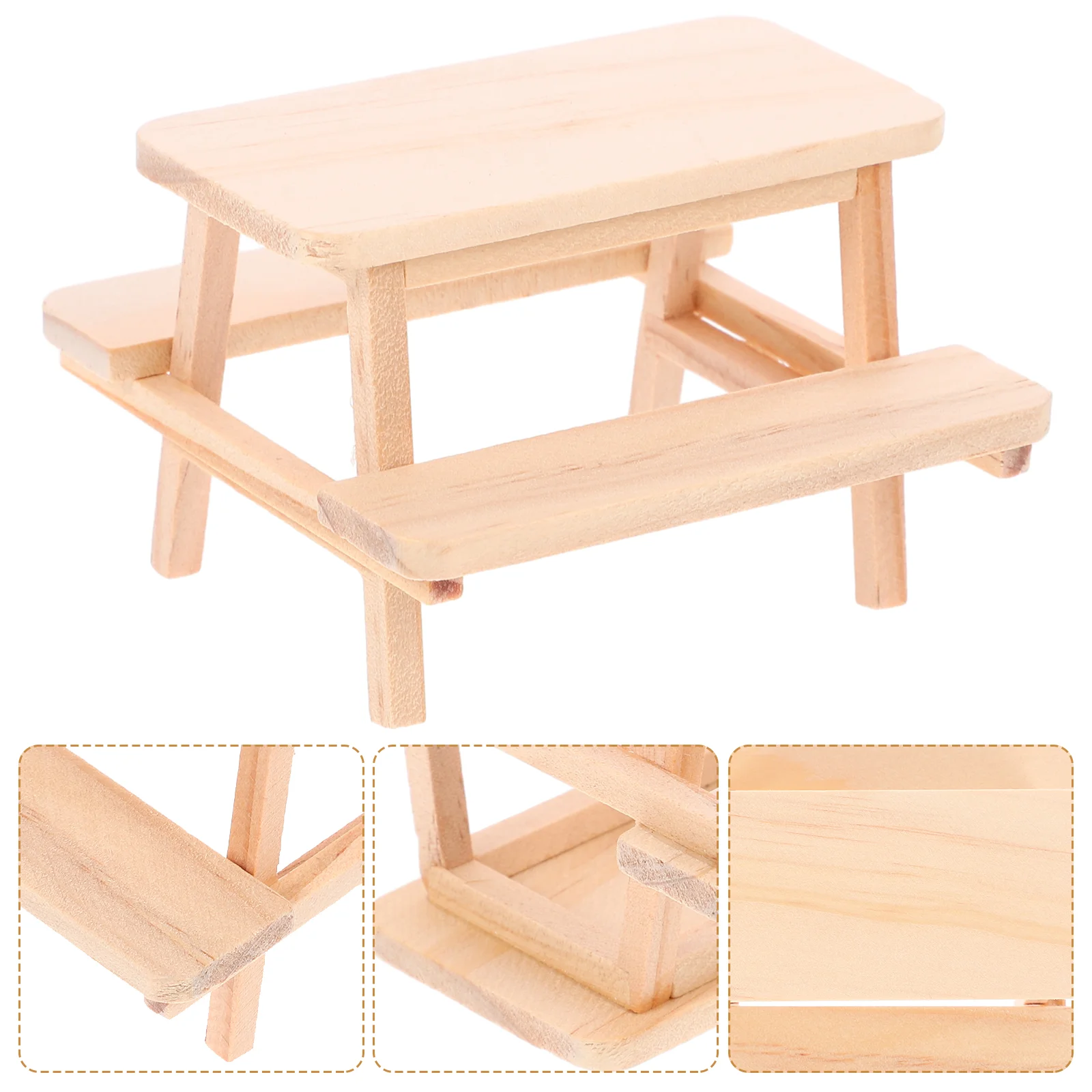 Mini House Miniature Furniture Ornaments Adornment Picnic Table Model Outdoor
Mini House Miniature Furniture Ornaments Adornment Picnic Table Model Outdoor
