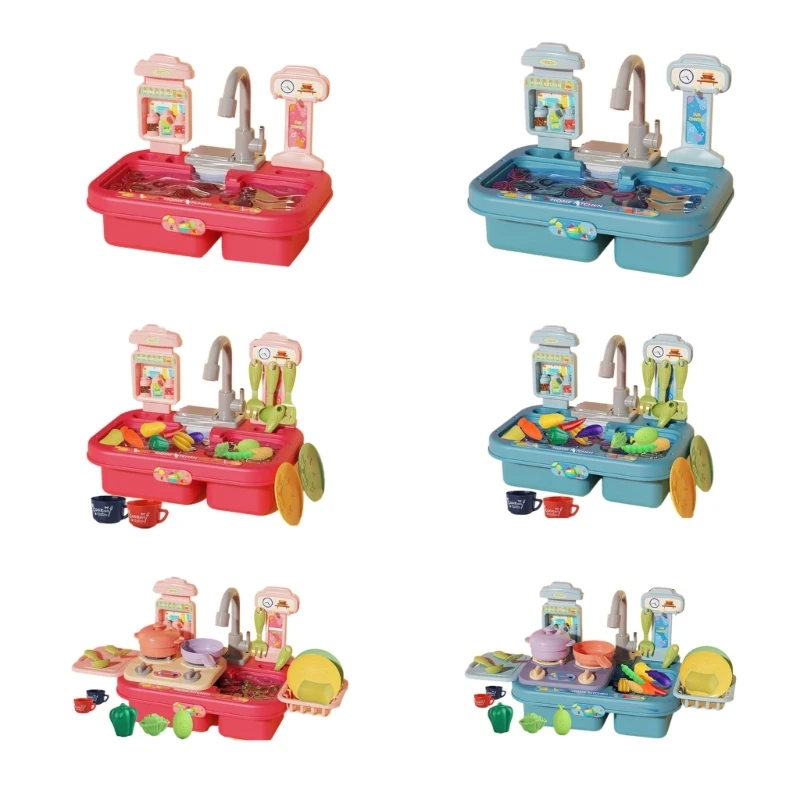 Kitchen Sink Play Set with Running Water Pretend Playset Toy for Boys and Girls Kitchen Role Play Dishwasher Toy
Kitchen Sink Play Set with Running Water Pretend Playset Toy for Boys and Girls Kitchen Role Play Dishwasher Toy