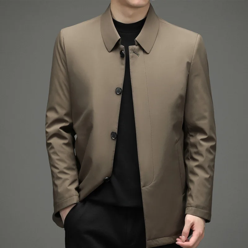 2023 Men's Winter Thick Lapel Cotton-Padded Coat Solid Color Fashion Casual Cotton Jacket
2023 Men's Winter Thick Lapel Cotton-Padded Coat Solid Color Fashion Casual Cotton Jacket