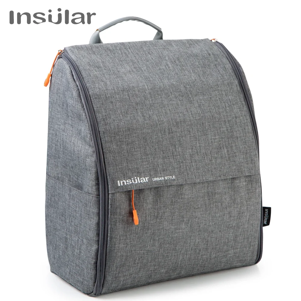 

Большая сумка для подгузников Insular для мам, дорожный дизайнерский рюкзак для детских принадлежностей на коляску, для мам