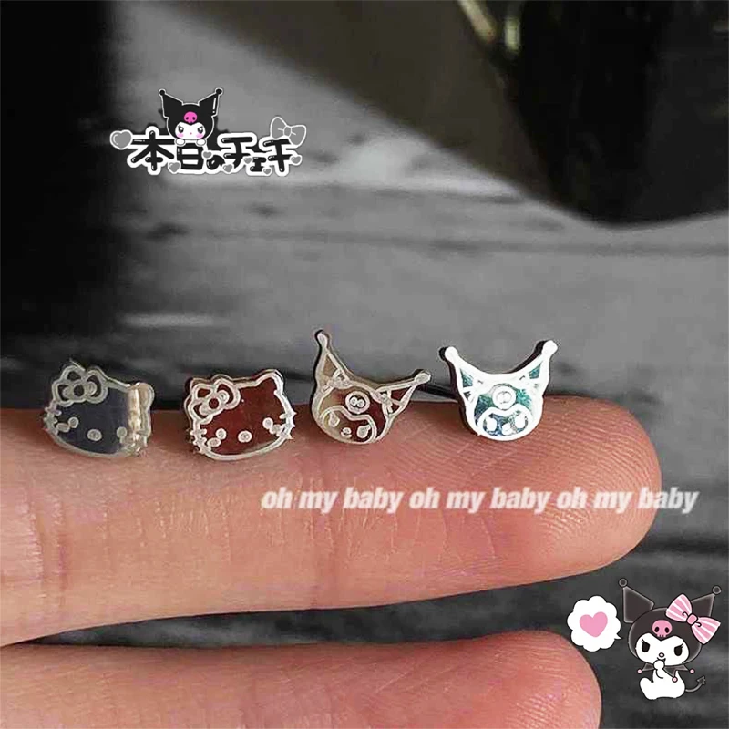 Kawaii Sanrio Hello Kittys Y2K Kuromi Stud Earrings Anime Cute Heart Beauty Jewelry Accessories Decoration Toys For Girls Gifts
Kawaii Sanrio Hello Kittys Y2K Kuromi Stud Earrings Anime Cute Heart Beauty Jewelry Accessories Decoration Toys For Girls Gifts