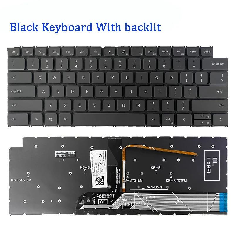 New ORIGINAL Laptop Keyboard For Dell Inspiron 14 7430 7435 2-in-1 New ORIGINAL Laptop Keyboard For Dell Inspiron 14 7430 7435 2-in-1