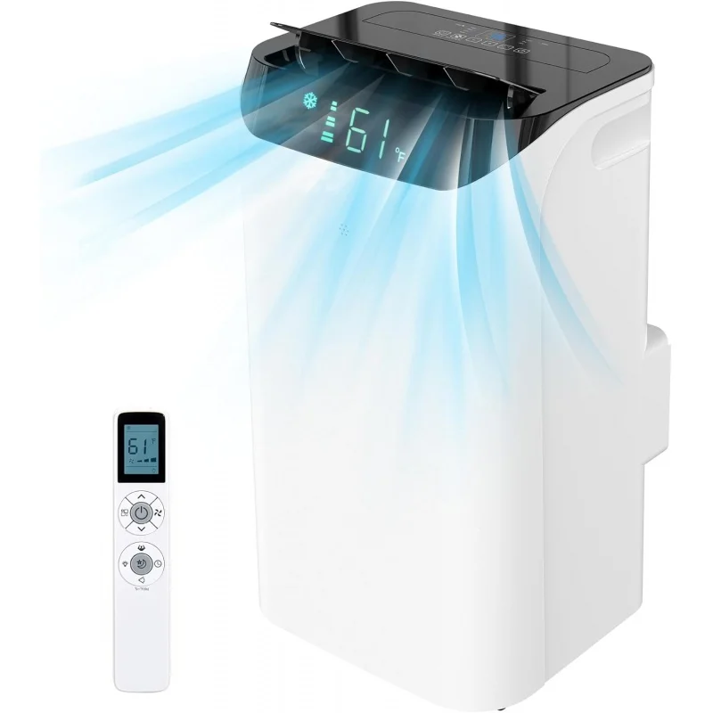 

12,000 BTU Portable Air Conditioners for Room up to 500 sq.ft, 3-IN-1 Quiet & Powerful Portable AC Unit with Fan & Dehum
