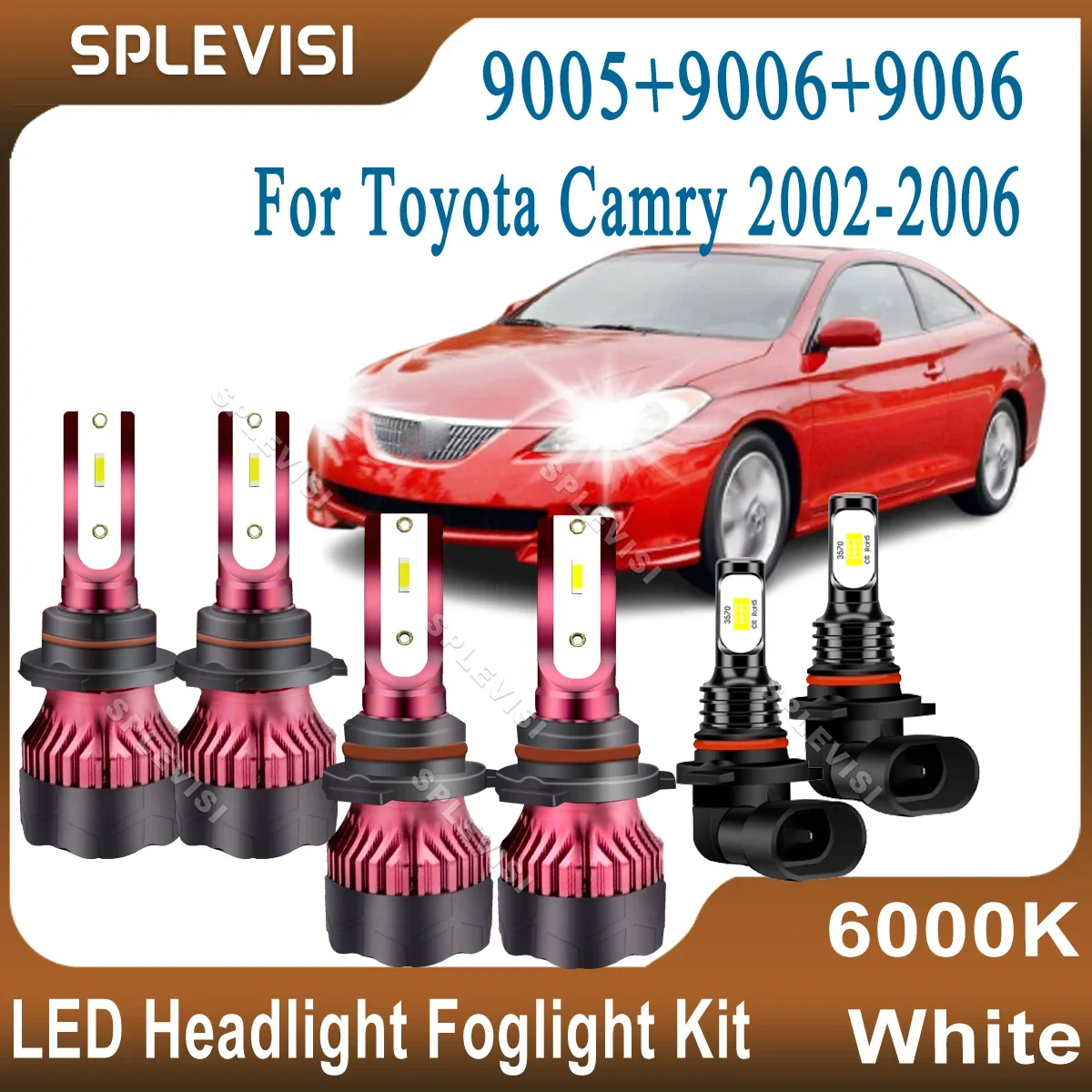 LED Car Lights High Low Beam 9005 9006 Foglight 9006 Kit Upgrade CSP Chips 6000K White For Toyota Camry 2002 2003 2004 2005 2006
LED Car Lights High Low Beam 9005 9006 Foglight 9006 Kit Upgrade CSP Chips 6000K White For Toyota Camry 2002 2003 2004 2005 2006