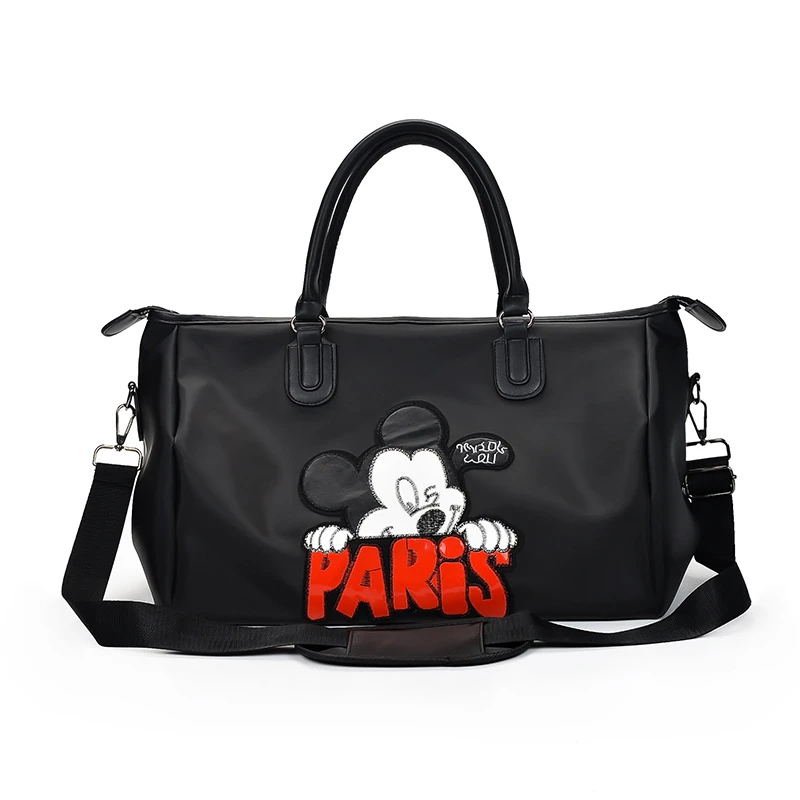 

Disney Women Mickey Mouse Minnie Large Capacity Handbag Simple Shoulder Bag Simple Waterproof Light Outdoor Travel Bag 39X26X18