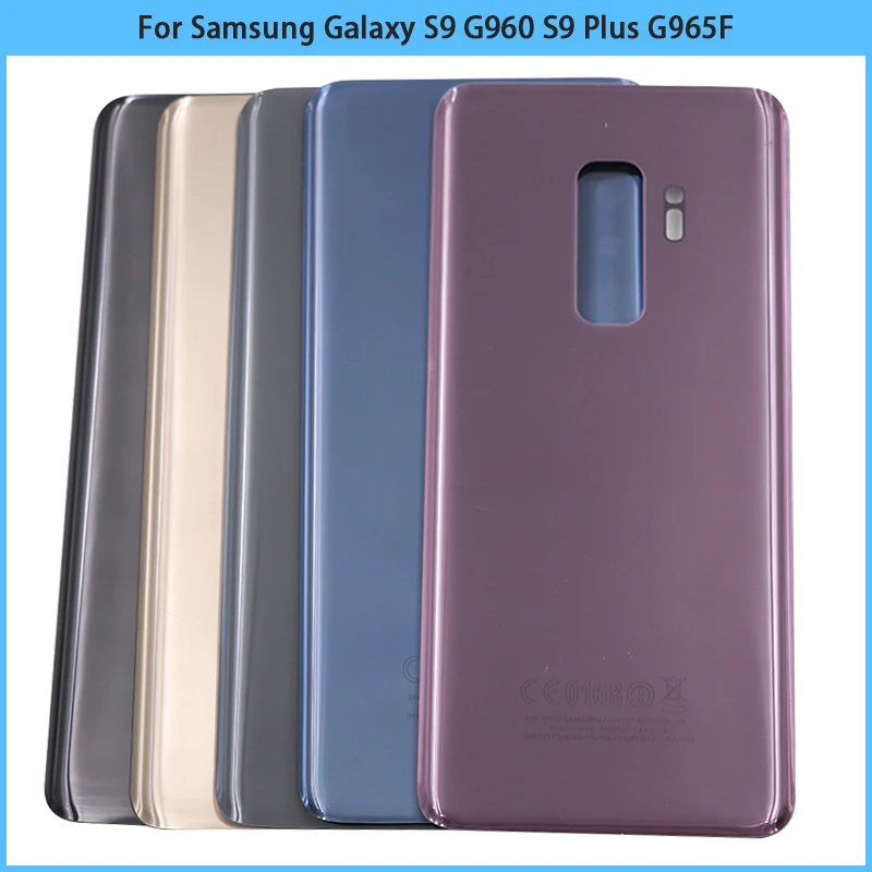 

10PCS For SAM Galaxy S9 G960 / S9 Plus G965 SM-G965F Battery Back Cover Rear Door Glass Panel Housing Case Adhesive Replace