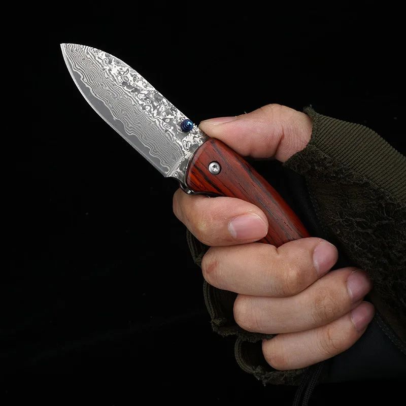 Damascus Steel High Quality Outdoor Tactical Pocket Folding Knife Sandalwood Handle Survival Portable Knives EDC Tool
Damascus Steel High Quality Outdoor Tactical Pocket Folding Knife Sandalwood Handle Survival Portable Knives EDC Tool