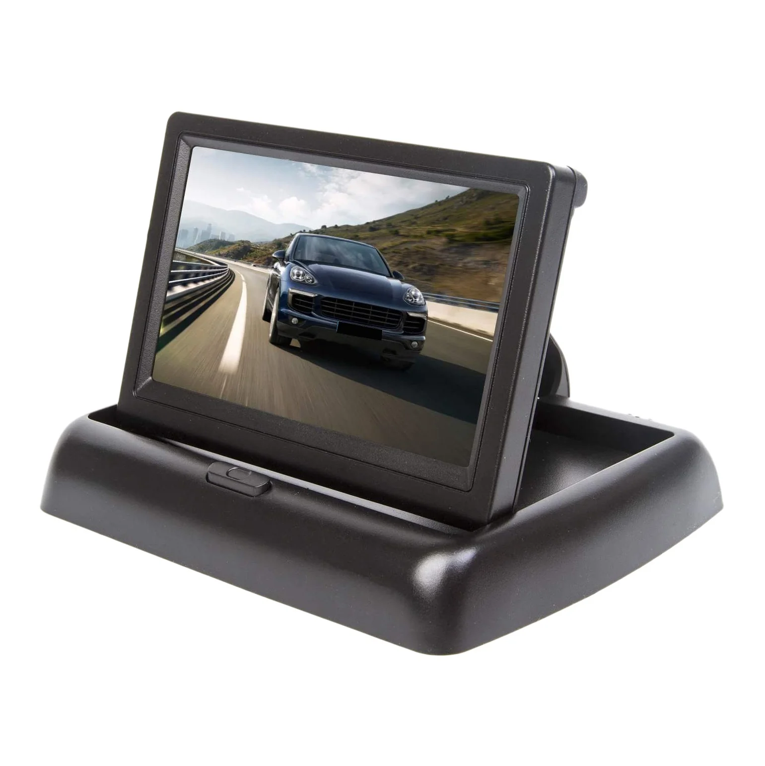 

Car 5 Inch Folding Monitors HD Video Mini Car Parking TFT LCD Monitor Display Rear View Reverse Kits with Backup