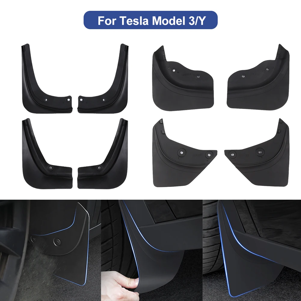 Car Fender Modification Splash Guard Fender 4 Piece Set Suitable for Tesla Model 3 Y 2018-2023 Fender No Drilling Car Accessorie
Car Fender Modification Splash Guard Fender 4 Piece Set Suitable for Tesla Model 3 Y 2018-2023 Fender No Drilling Car Accessorie