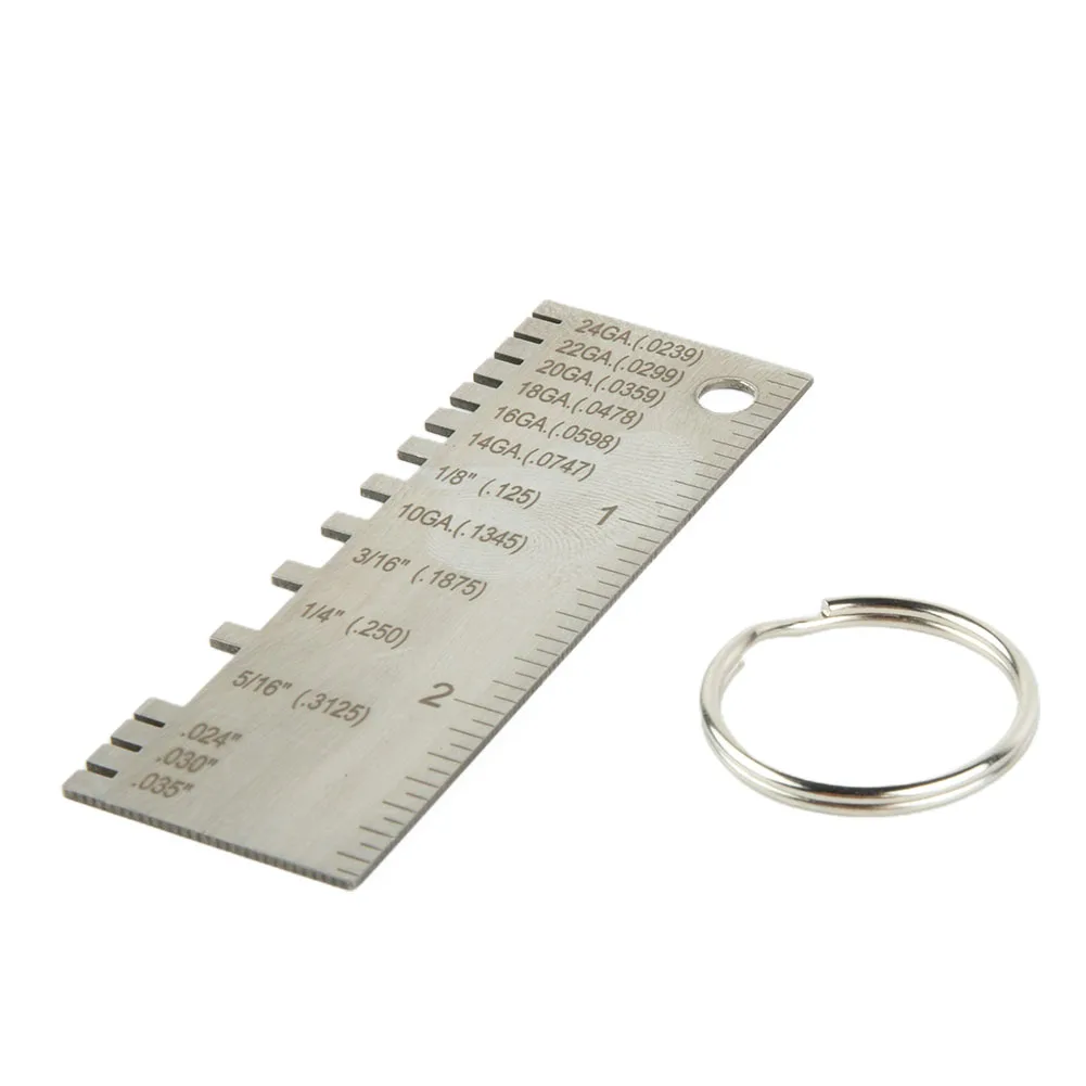 

Толщиномер для металлических пластин, компактный и легкий измеритель толщины проволоки из нержавеющей стали, должен использоваться для сварочных и столярных работ