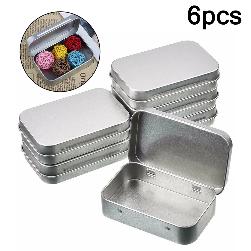 6Pc Mini Metal Box Tin-Plated Slide Cover Storage Box Wedding Jewelry Pill Cases Portable Boxes Container Cosmetic Organizer Use
6Pc Mini Metal Box Tin-Plated Slide Cover Storage Box Wedding Jewelry Pill Cases Portable Boxes Container Cosmetic Organizer Use