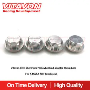 

VITAVON Alu7075 V1 Wheel Nut Adapter 18mm Bore For X-MAXX XRT Stock Stub P 1.25