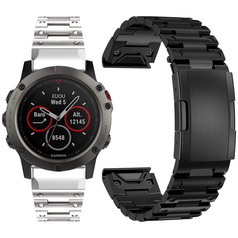 Металлический Стальной ремешок для Garmin Fenix 5 5X Plus / Fenix 3 hr /quatix 6/MARQ, Сменные аксессуары для браслета часов, 22 мм 26 мм
Металлический Стальной ремешок для Garmin Fenix 5 5X Plus / Fenix 3 hr /quatix 6/MARQ, Сменные аксессуары для браслета часов, 22 мм 26 мм