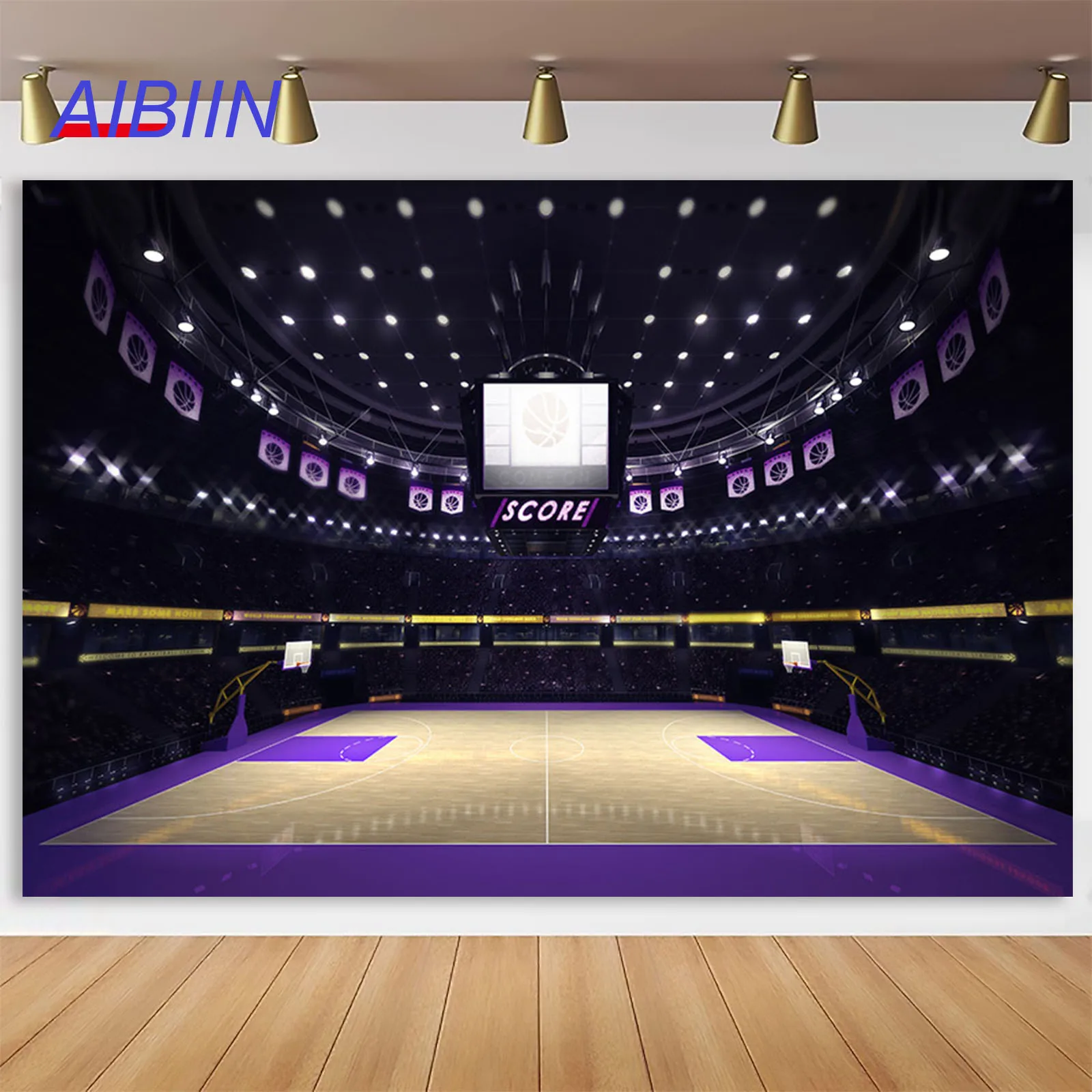 AIBIIN Basketball Gymnasium Photography Backdrop Real Sports Basketball Court Birthday Background Boy Cake Smash Party Decor
AIBIIN Basketball Gymnasium Photography Backdrop Real Sports Basketball Court Birthday Background Boy Cake Smash Party Decor