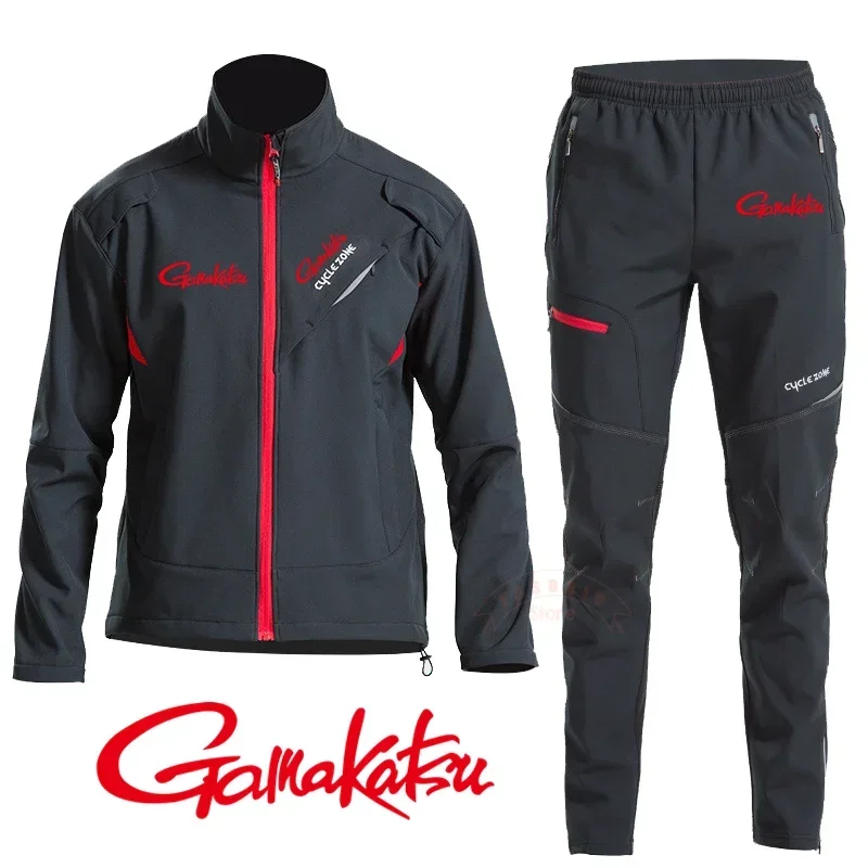 Gamakatsu Winter Waterproof Fishing Clothing Set Men Windbreaker Fishing Jacket Fishing Pants Thick Fishing Clothes Warm Coat 
Gamakatsu Winter Waterproof Fishing Clothing Set Men Windbreaker Fishing Jacket Fishing Pants Thick Fishing Clothes Warm Coat