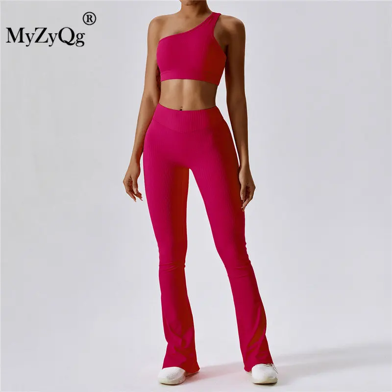MyZyQg Women Yoga 2-piece Set Casual Sports Bras Threaded Wide Leg Micro Flare Pants Pilates Vest Beauty Back Fitness Suit
MyZyQg Women Yoga 2-piece Set Casual Sports Bras Threaded Wide Leg Micro Flare Pants Pilates Vest Beauty Back Fitness Suit