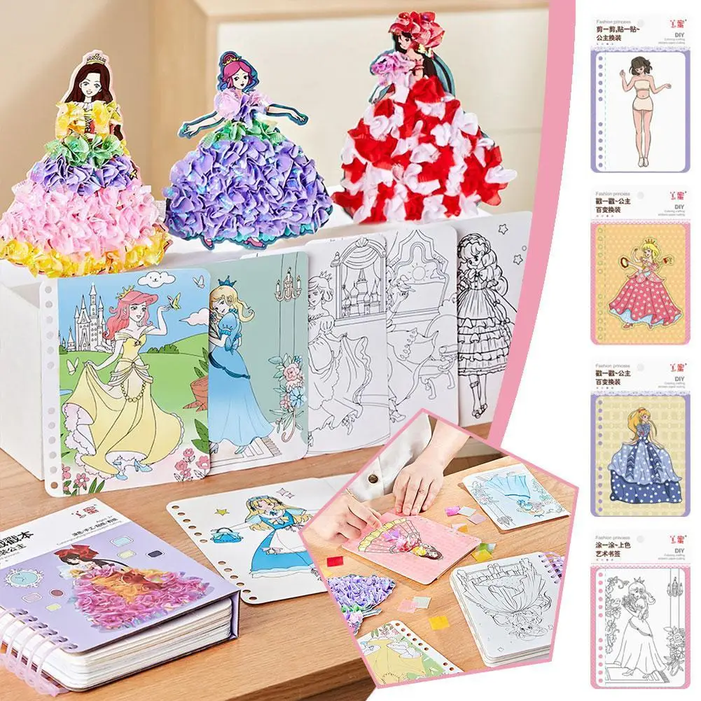 4 Colors DIY Painting Sticker Craft Toys Kid Art Girls Poking Princess Handmade Educational Magical Children Gifts
4 Colors DIY Painting Sticker Craft Toys Kid Art Girls Poking Princess Handmade Educational Magical Children Gifts