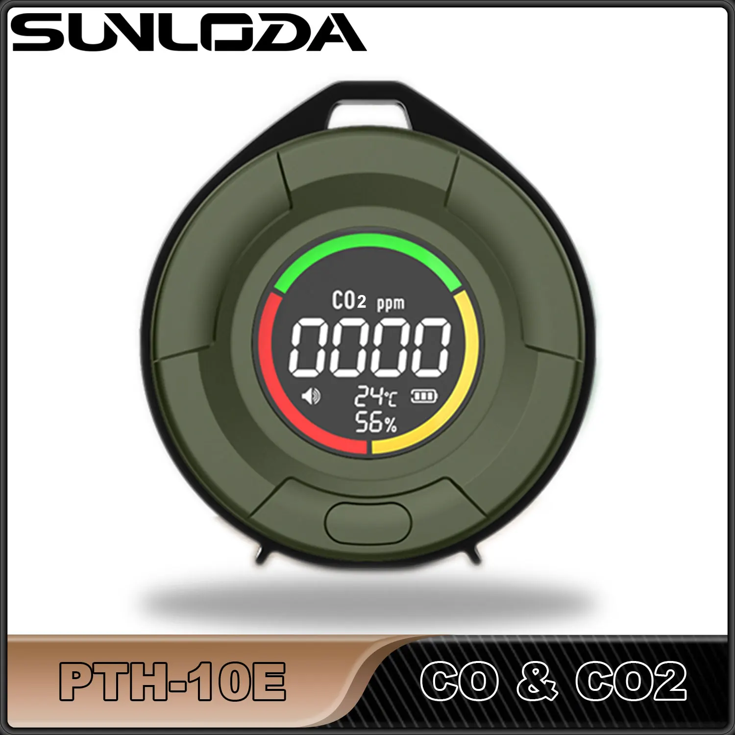 

PTH-10E мини детектор монооксида углекислого газа CO CO2 качество воздуха портативный монитор СВЕТОДИОДНЫЙ экран USB зарядка для помещений и путешествий