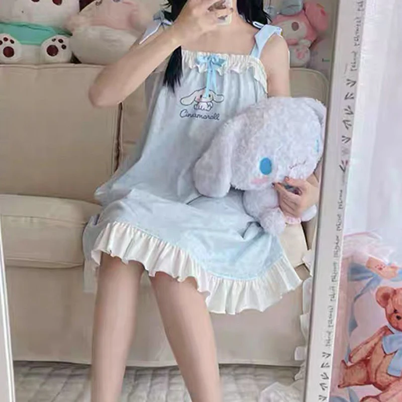 Sanrio Cinnamoroll Melody милая розовая ночная рубашка для женщин Kawaii японский стиль для девочек мягкие ночные рубашки домашняя одежда для студентов Y2k пижамы
Sanrio Cinnamoroll Melody милая розовая ночная рубашка для женщин Kawaii японский стиль для девочек мягкие ночные рубашки домашняя одежда для студентов Y2k пижамы