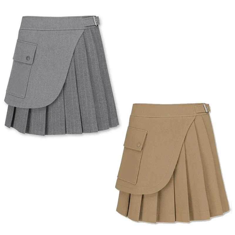 Autumn and Winter 2024 Golf Gowns Women's Sports Skirt Solid Color Pleated Pleated Skirt Fashion Irregular Half Skirt 
Autumn and Winter 2024 Golf Gowns Women's Sports Skirt Solid Color Pleated Pleated Skirt Fashion Irregular Half Skirt