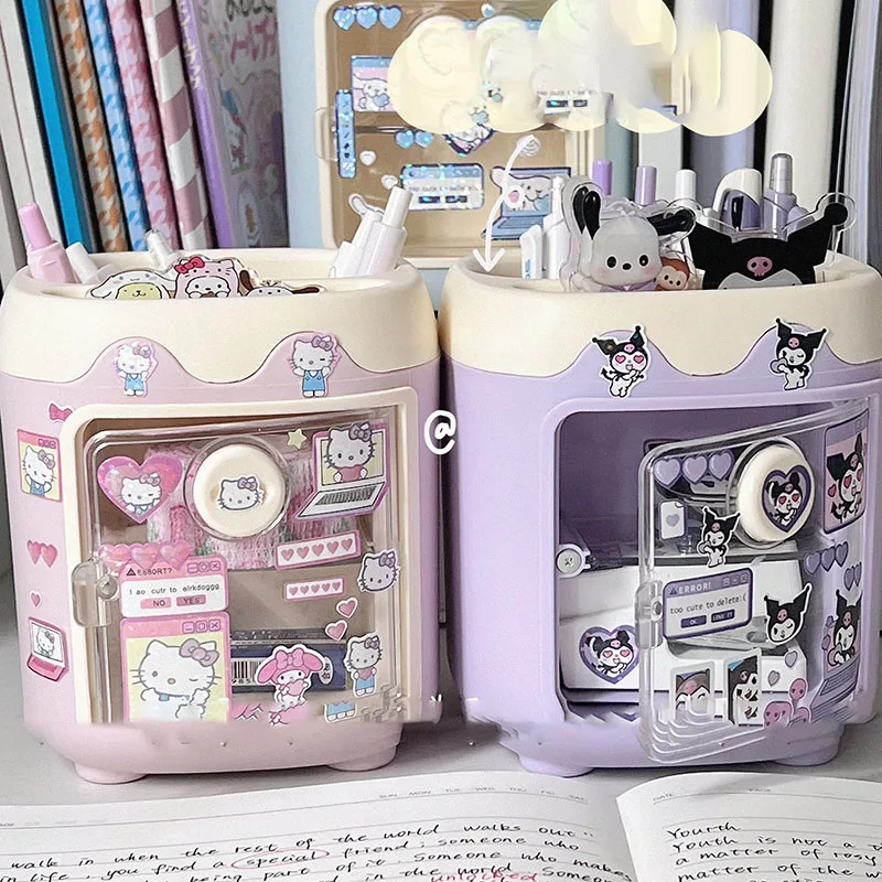 Держатель для ручек Sanrio Hellokitty Kuromi My Melody, милый мультяшный Настольный декоративный большой органайзер для кистей для макияжа для девочек
Держатель для ручек Sanrio Hellokitty Kuromi My Melody, милый мультяшный Настольный декоративный большой органайзер для кистей для макияжа для девочек