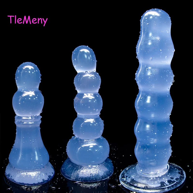 Анальные шарики Tle для мужчин, Желейная Анальная пробка, Анальная пробка, фаллоимитатор для взрослых, секс-игрушки для женщин, массажер простаты, точки G, секс-игрушки для мужчин, геев