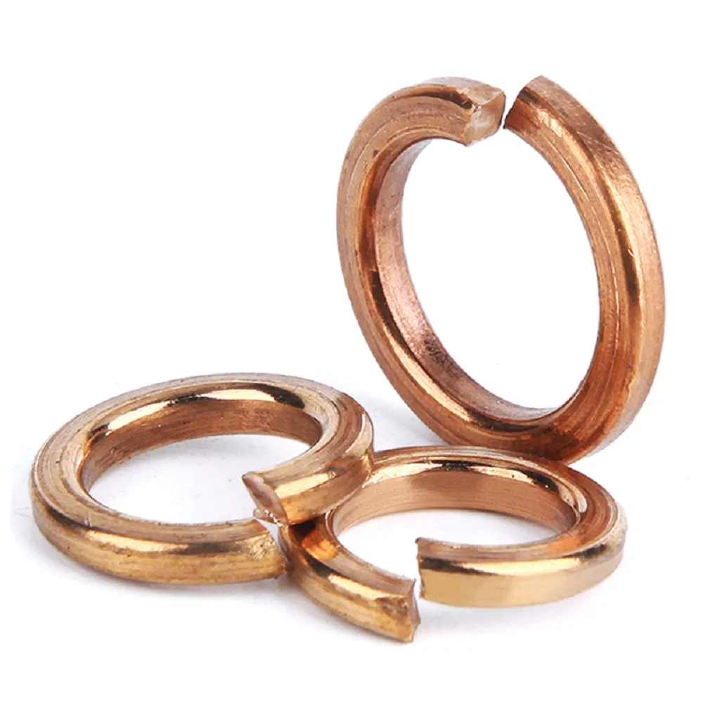 5-20pcs Brass Spring washer Bronze Copper Split Lock Washer M3 M4 M5 M6 M8 M10 M12 | Обустройство дома