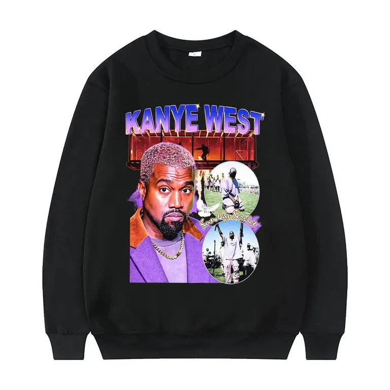 Kanye West Portrait Graphic Print Sweatshirts Man Cotton Sweatshirt Men Women Hip-Hop Pullover Crewneck Men's Brand Streetwear
Kanye West Portrait Graphic Print Sweatshirts Man Cotton Sweatshirt Men Women Hip-Hop Pullover Crewneck Men's Brand Streetwear