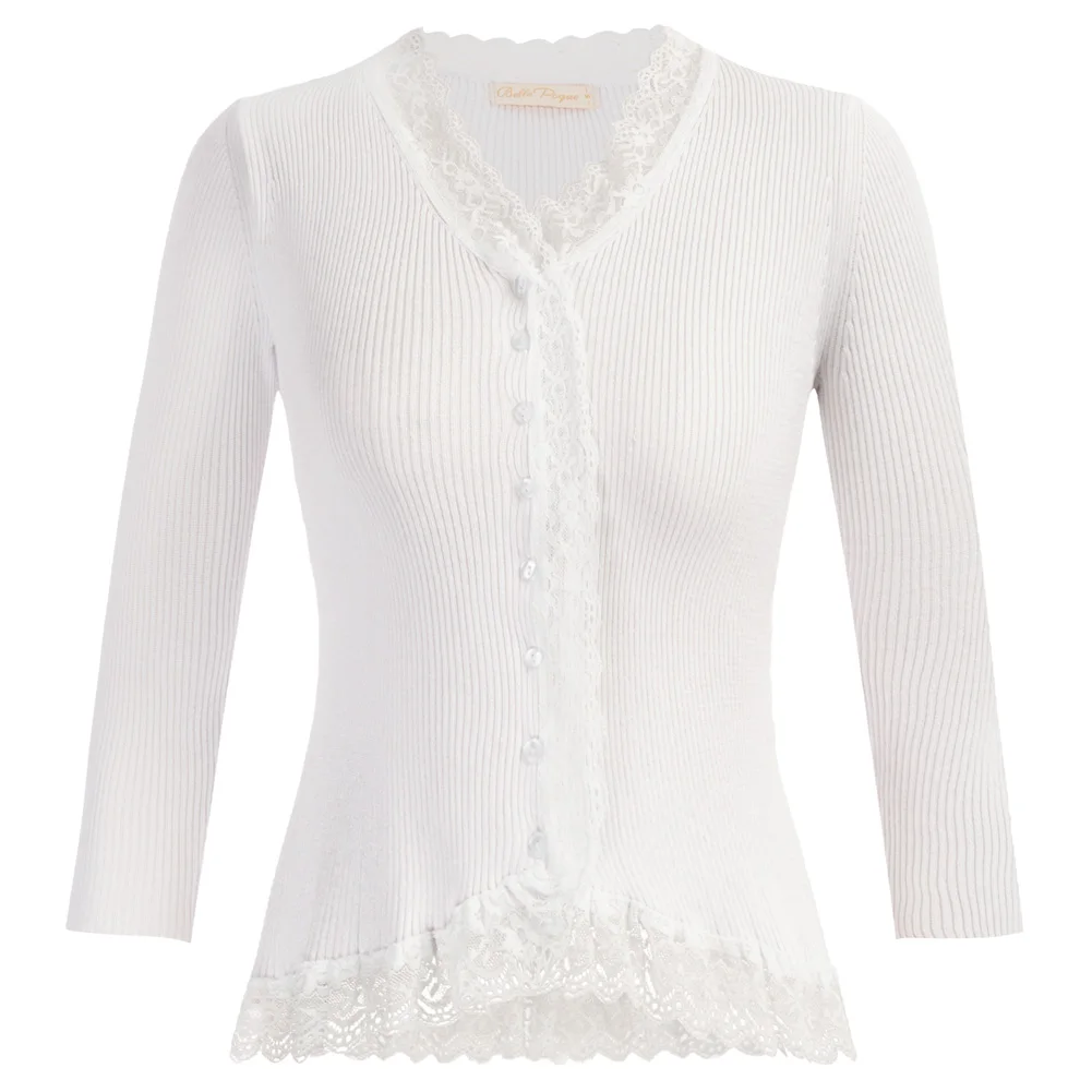 BP Women Lace Patchwork Cardigan Sweater 3/4 Sleeve V-Neck Button-Up Knitwear Vintage Coat Tops Female Lady Cropped Sweater
BP Women Lace Patchwork Cardigan Sweater 3/4 Sleeve V-Neck Button-Up Knitwear Vintage Coat Tops Female Lady Cropped Sweater