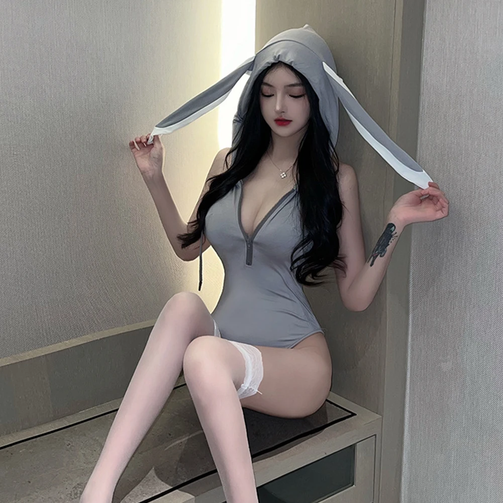 Sexy Women Bodysuit Bunny Girl Cosplay Costume Rabbit Uniform Jumpsuits Zip Up Solid Lingerie Backless Seduction Erotic Wear
Sexy Women Bodysuit Bunny Girl Cosplay Costume Rabbit Uniform Jumpsuits Zip Up Solid Lingerie Backless Seduction Erotic Wear