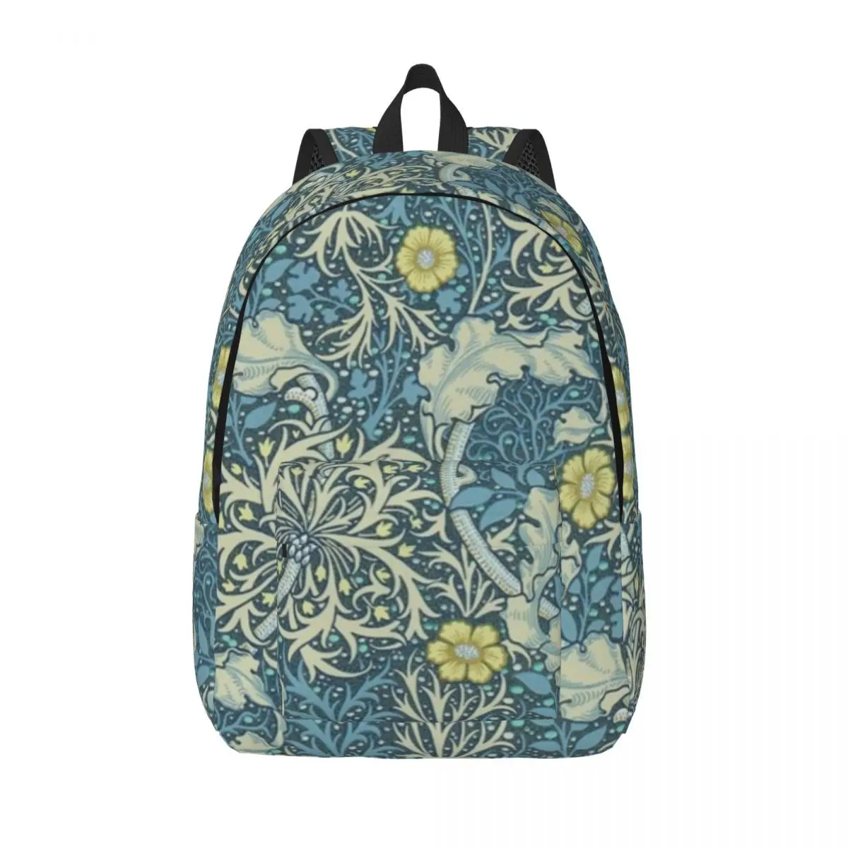 

William Morris Seaweed for Teens Student School Bookbag Vintage Floral Victorian Art Daypack Elementary High College Hiking